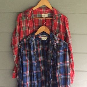 Great plaid button ups